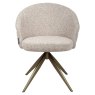 Dining Chair Zendaya Cayenne Brown Swivel by Richmond Interiors