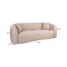 Sofa Luxandra Sand Tweed by Richmond Interiors Sofa Luxandra Sand Tweed by Richmond Interiors