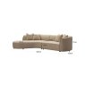 Sofa Romero Sand Tweed Ottoman by Richmond Interiors Sofa Romero Sand Tweed Ottoman by Richmond Interiors