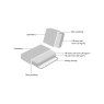 Sofa Romero Sand Tweed Ottoman by Richmond Interiors Sofa Romero Sand Tweed Ottoman by Richmond Interiors
