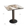 Langford 70 x 70cm Bistro Table (Brown) by Richmond Interiors Langford 70 x 70cm Bistro Table (Brown) by Richmond Interiors