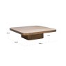 Claridge 100 x 100cm Coffee Table - Beige (Cumulus) by Richmond Interiors Claridge 100 x 100cm Coffee Table - Beige (Cumulus) by Richmond Interiors