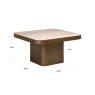 Claridge 70 x 70cm Coffee Table - Beige (Cumulus) by Richmond Interiors Claridge 70 x 70cm Coffee Table - Beige (Cumulus) by Richmond Interiors