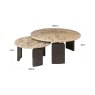 Bayonne Coffee Table - Bronze (Set of 2) by Richmond Interiors Bayonne Coffee Table - Bronze (Set of 2) by Richmond Interiors