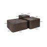 Brunzae Cubes Coffee Table (Set of 3) by Richmond Interiors Brunzae Cubes Coffee Table (Set of 3) by Richmond Interiors