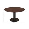Dining Table Baldwin Spicebrown 130cm by Richmond Interiors Dining Table Baldwin Spicebrown 130cm by Richmond Interiors