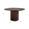 Dining Table Orchid Burgundy by Richmond Interiors Dining Table Orchid Burgundy by Richmond Interiors