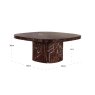Coffee Table Orchid Burgundy by Richmond Interiors Coffee Table Orchid Burgundy by Richmond Interiors