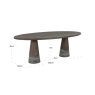Dining Table Harper Smoked Charchoal by Richmond Interiors Dining Table Harper Smoked Charchoal by Richmond Interiors