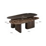 Castello Coffee Table - Smoked Charcoal (Set of 2) by Richmond Interiors Castello Coffee Table - Smoked Charcoal (Set of 2) by Richmond Interiors