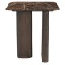 End Table Castello Smoked Charchoal Marble Top by Richmond Interiors