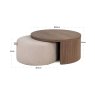 Coffee Table Windsor Walnut Lodge Desert (Set of 2) by Richmond Interiors Coffee Table Windsor Walnut Lodge Desert (Set of 2) by Richmond Interiors