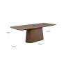Dining Table Windsor Walnut 230 by Richmond Interiors Dining Table Windsor Walnut 230 by Richmond Interiors
