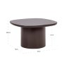 End Table Almundi Chocolat Brown by Richmond Interiors End Table Almundi Chocolat Brown by Richmond Interiors