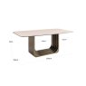Dining Table Maxfield Beige 200 by Richmond Interiors Dining Table Maxfield Beige 200 by Richmond Interiors