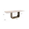 Dining Table Maxfield Beige 230 by Richmond Interiors Dining Table Maxfield Beige 230 by Richmond Interiors