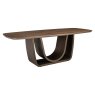 Dining Table Windsor Walnut 230 Brass Base by Richmond Interiors