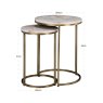 End Table Bottega Blush Beige (Set of 2) by Richmond Interiors End Table Bottega Blush Beige (Set of 2) by Richmond Interiors