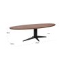Dining Table Stafford Spicebrown Oval 280 by Richmond Interiors Dining Table Stafford Spicebrown Oval 280 by Richmond Interiors