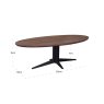 Dining Table Stafford Spicebrown Oval 230 by Richmond Interiors Dining Table Stafford Spicebrown Oval 230 by Richmond Interiors