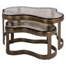 Fairfield Coffee Table Brass Antique (Set of 2) by Richmond Interiors