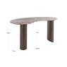 Desk Brando Blush Beige by Richmond Interiors Desk Brando Blush Beige by Richmond Interiors