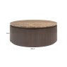 Coffee Table Russo Ash Brown 90cm by Richmond Interiors Coffee Table Russo Ash Brown 90cm by Richmond Interiors