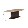 Dining Table Russo Ash Brown Oval 235 by Richmond Interiors Dining Table Russo Ash Brown Oval 235 by Richmond Interiors