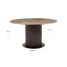 Dining Table Russo Ash Brown 140cm by Richmond Interiors