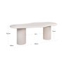 Dining Table Bloomstone White 230 by Richmond Interiors Dining Table Bloomstone White 230 by Richmond Interiors
