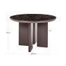 Dining Table Almundi Chocolat Brown 120cm by Richmond Interiors Dining Table Almundi Chocolat Brown 120cm by Richmond Interiors