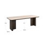 Dining Table Nando Brown 230 by Richmond Interiors Dining Table Nando Brown 230 by Richmond Interiors
