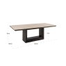 Dining Table Claremont Brown 230 by Richmond Interiors Dining Table Claremont Brown 230 by Richmond Interiors