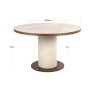 Dining Table Tivoli White 130cm by Richmond Interiors