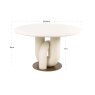 Dining Table Winslow White 135cm by Richmond Interiors Dining Table Winslow White 135cm by Richmond Interiors