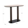 Ritz 140 x75cm Bar Table (Brown) by Richmond Interiors Ritz 140 x75cm Bar Table (Brown) by Richmond Interiors