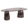 Hayden Oval Coffee Table - Bronze - by Richmond Interiors Hayden Oval Coffee Table - Bronze - by Richmond Interiors
