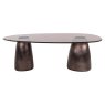 Hayden Oval Coffee Table - Bronze - by Richmond Interiors Hayden Oval Coffee Table - Bronze - by Richmond Interiors