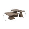 Coffee Table Marlie Gold (Set of 3) by Richmond Interiors Coffee Table Marlie Gold (Set of 3) by Richmond Interiors