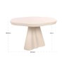 Outdoor Dining Table Urban Bloom Sandstone 140x140 by Richmond Interiors Outdoor Dining Table Urban Bloom Sandstone 140x140 by Richmond Interiors