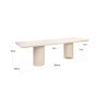 Outdoor Dining Table Urban Bloom Sandstone 280 by Richmond Interiors Outdoor Dining Table Urban Bloom Sandstone 280 by Richmond Interiors
