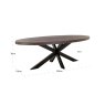 Dining Table Watson Dark Brown/black 235 by Richmond Interiors Dining Table Watson Dark Brown/black 235 by Richmond Interiors