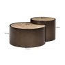 Coffee Table Ronson Beige (Set of 2) by Richmond Interiors Coffee Table Ronson Beige (Set of 2) by Richmond Interiors