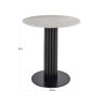 Nyon 75 x 75cm Round Bistro Table (Blush Beige) by Richmond Interiors Nyon 75 x 75cm Round Bistro Table (Blush Beige) by Richmond Interiors