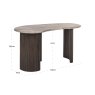 Desk Rashford Blush Beige by Richmond Interiors Desk Rashford Blush Beige by Richmond Interiors