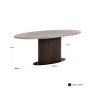 Dining Table Rashford Blush Beige Oval 200 by Richmond Interiors Dining Table Rashford Blush Beige Oval 200 by Richmond Interiors