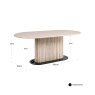 Dining Table La Cantera Beige 200 by Richmond Interiors Dining Table La Cantera Beige 200 by Richmond Interiors
