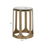 End Table Rixo Gold by Richmond Interiors End Table Rixo Gold by Richmond Interiors