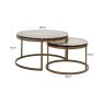 Cleo Coffee Table - Gold (Set of 2) by Richmond Interiors Cleo Coffee Table - Gold (Set of 2) by Richmond Interiors