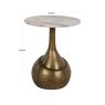End Table Sia Blush Beige by Richmond Interiors End Table Sia Blush Beige by Richmond Interiors